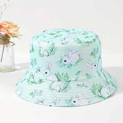 Easter Bunny Fisherman Hat Double Sided Small Fresh Unisex Basin Hat