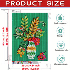 1pc Flower Diamond Painting Kit For Beginner DIY 5D Diamond Art Kit Home