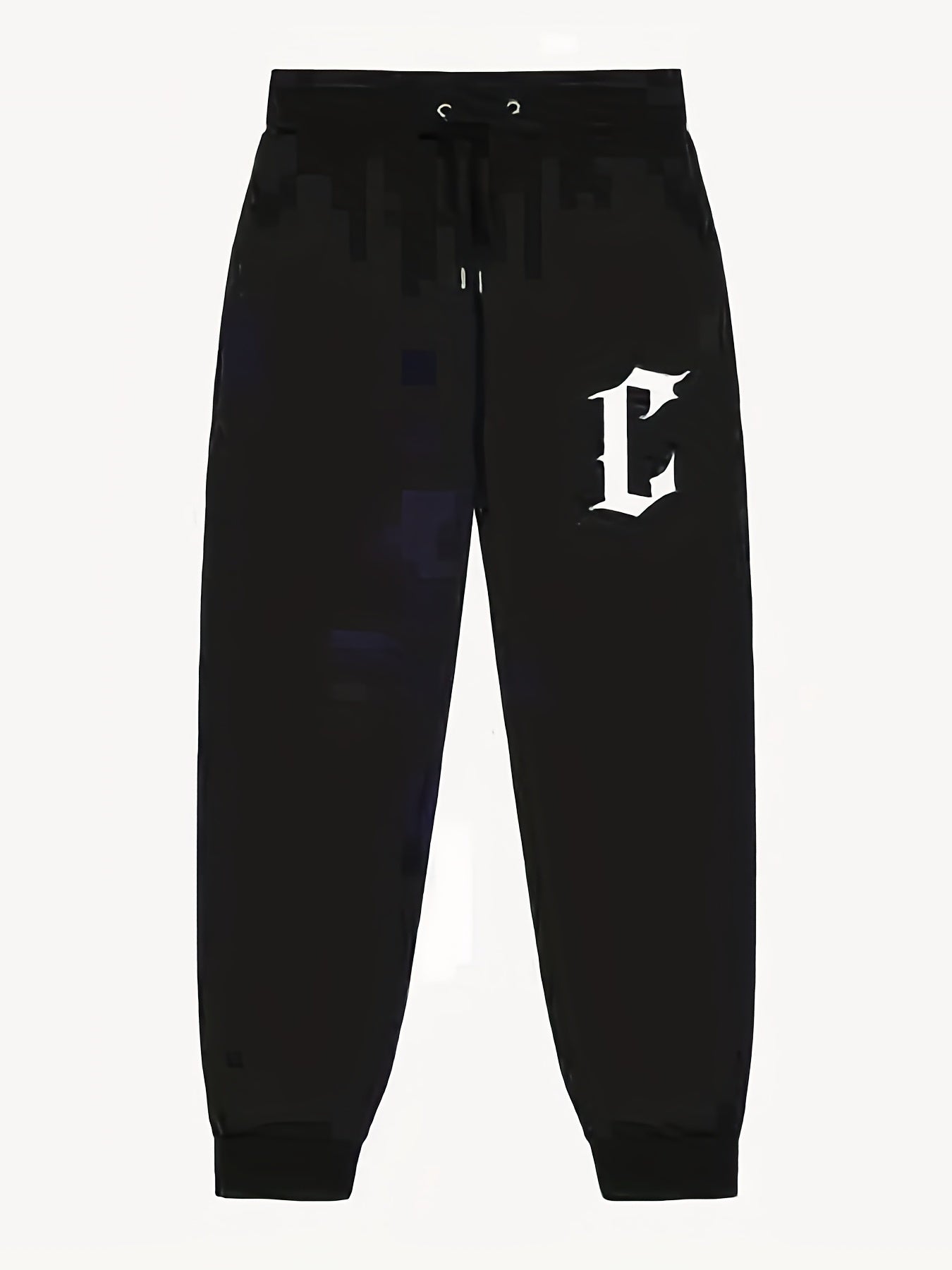 Stylish C Pattern Men's Drawstring Pants Active Stretch Trousers