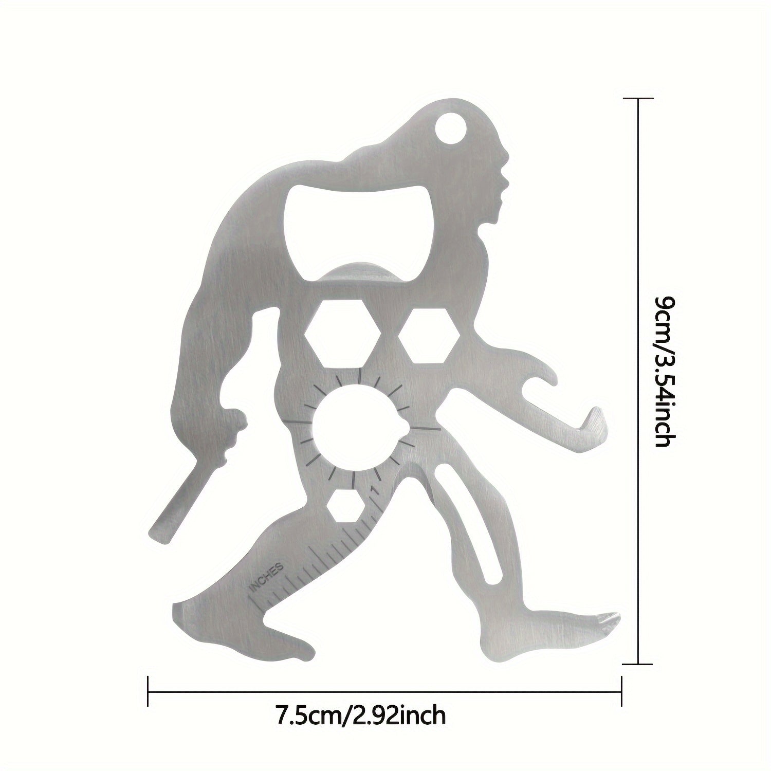 Portable Stainless Steel Survival Tool Card for Outdoor Activities