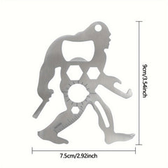 Portable Stainless Steel Survival Tool Card for Outdoor Activities