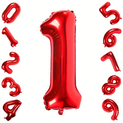 6 Cm Red Large Numbers 0 9 Birthday Party Decorations
