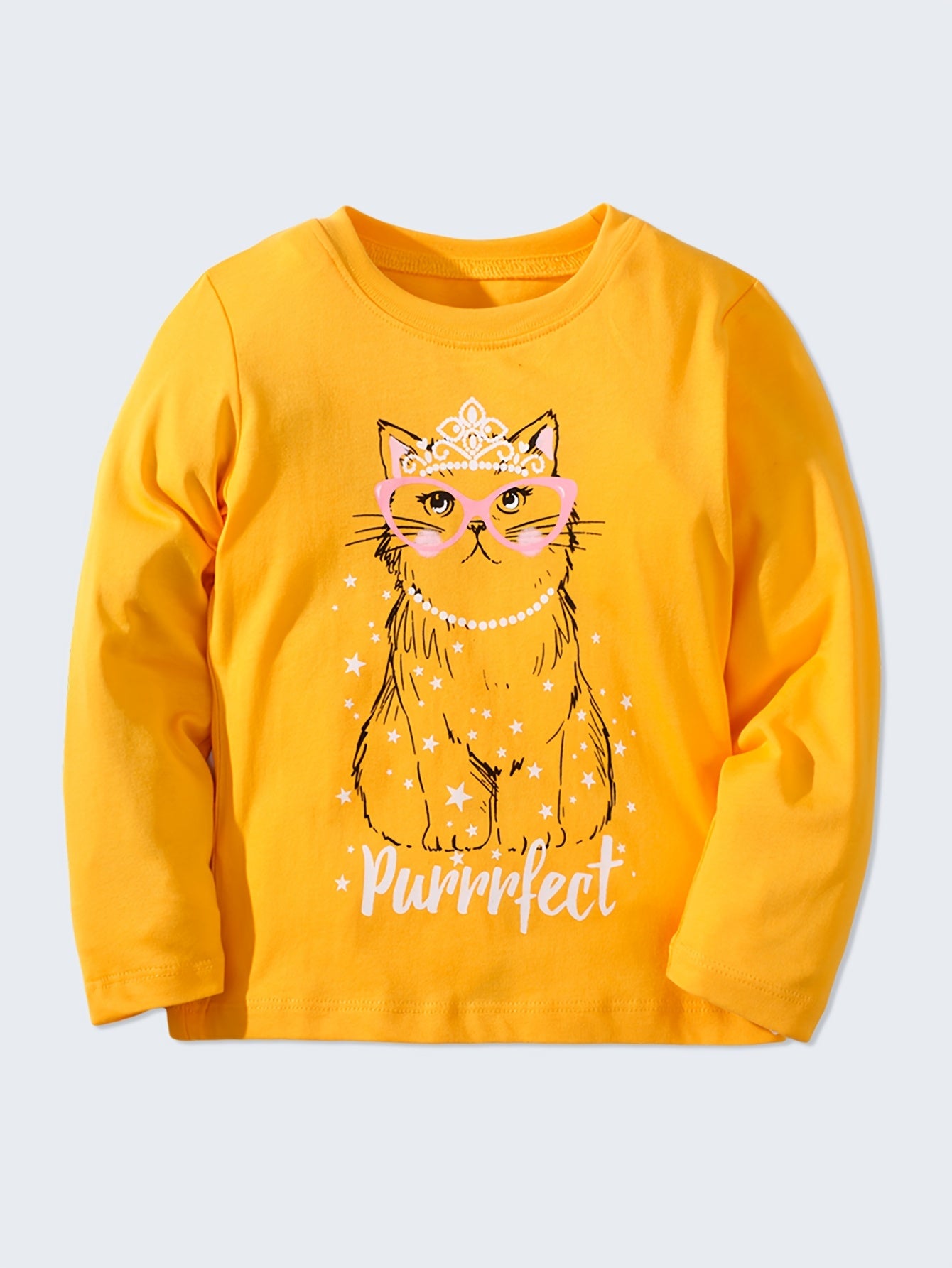 100% Cotton Girls 3pcs Long Sleeve T-Shirt Set Spring Fall Gift