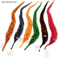 10Pcs Fuzzy Worm Toys Bulk for Kids Carnival Party Favors