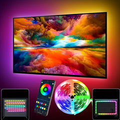 USB TV Led Light Strip 114.3 CM Rainbow Tv Monitor Rear Light