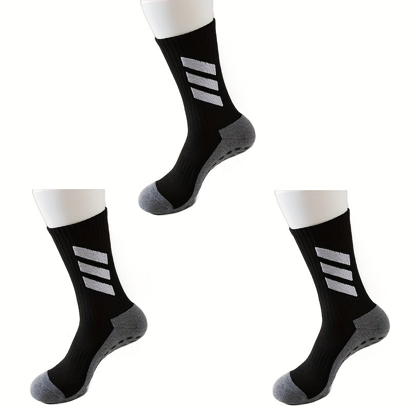 3 Pairs Anti Slip Sweat Absorbing Socks for Running Training