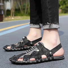 Men's Closed Toe Sandals Non Slip Outdoor Hiking Trekking Beach Shoes