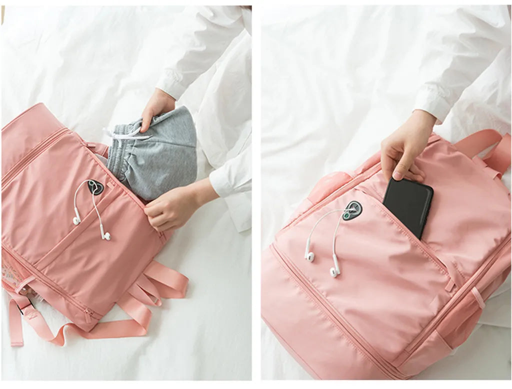 Multifunctional Bag Shoe Position Dry Wet Separation Yoga Fitness Bag