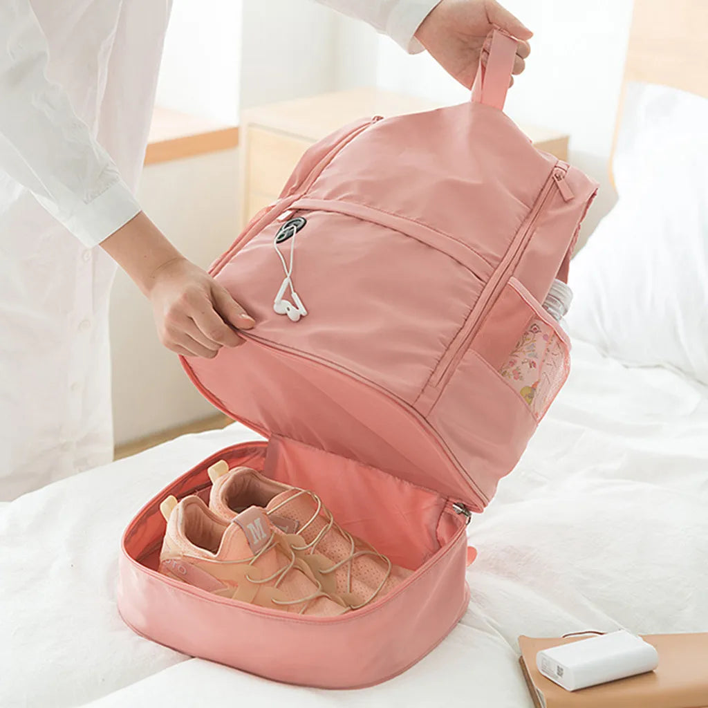 Multifunctional Bag Shoe Position Dry Wet Separation Yoga Fitness Bag