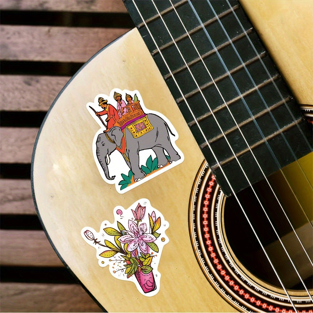50pcs Waterproof Cartoon Graffiti Stickers for Guitar Skateboard Phone