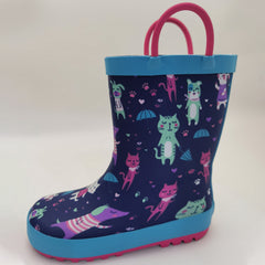 Girls Cartoon Rain Boots Non Slip Waterproof Outdoor Travel All Seasons