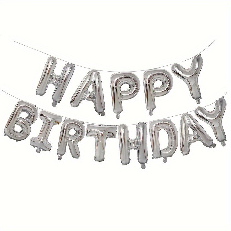 Happy Birthday Balloon Banner 40 64 Cm Reusable Balloons Party Supplies
