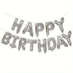 Happy Birthday Balloon Banner 40 64 Cm Reusable Balloons Party Supplies