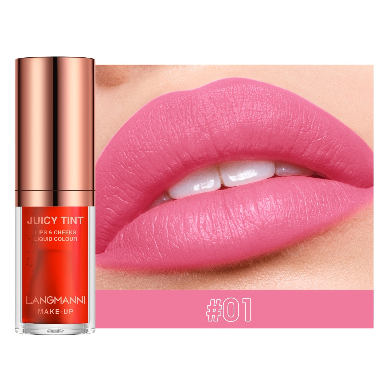 Matte Lip Glaze Lipstick Lip Cheek Blush Dual use Velvet Texture Blush