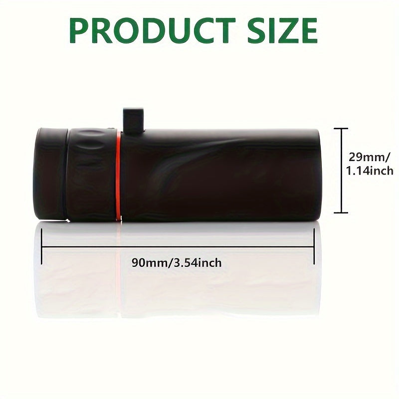HD Monocular 12X Magnification Telescope 3.6 Inch High Power Photo Gift