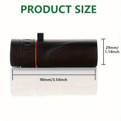 HD Monocular 12X Magnification Telescope 3.6 Inch High Power Photo Gift
