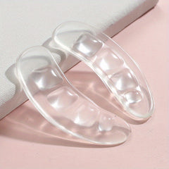 2pcs Anti-slip Forefoot Pads Transparent Half Size Pad Self-adhesive Reusable