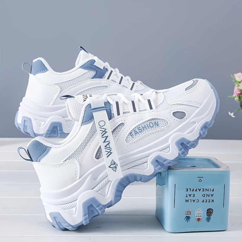 Thick Bottom Mesh Breathable Sneakers Heighten Comfortable Running Shoes