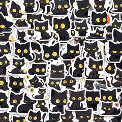 100pcs Cat Sticker Waterproof Coffee Cup Notebook Toy Car Sticker