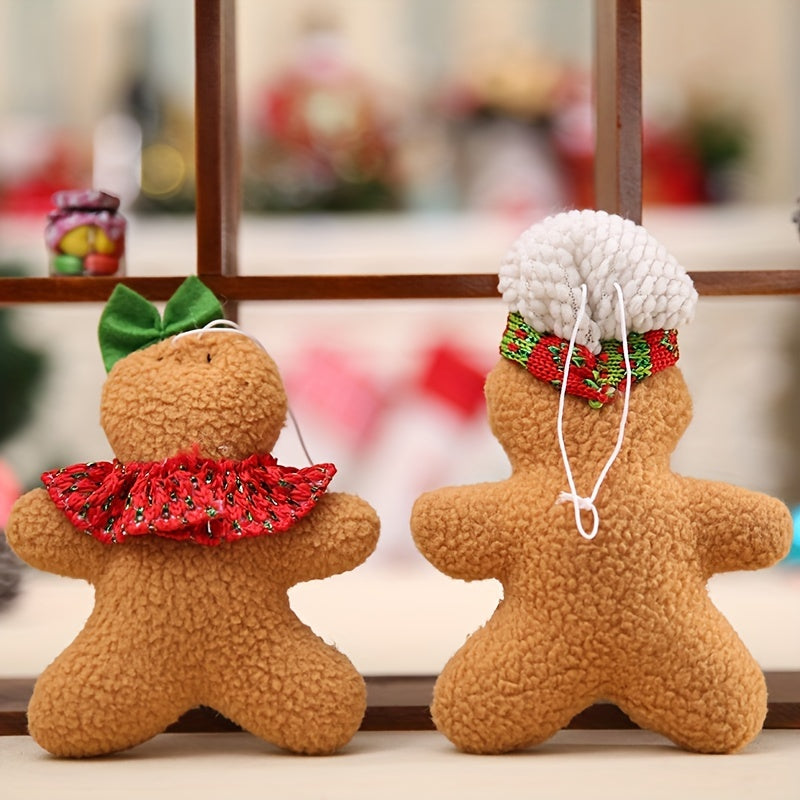 Gingerbread Man Christmas Tree Pendant Fabric Doll