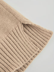 Casual Sweater Women's Plus Solid High Neck Pullover Jumper