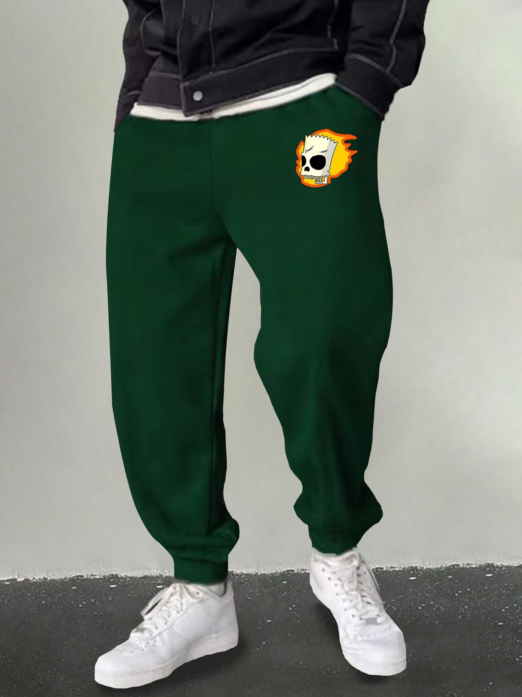 Men's Cartoon Graphic Sweatpants Casual Loose Joggers