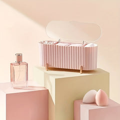 Q-tip Holder 3 Compartments Pad Storage Swab Dispenser