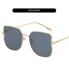 Vintage Metal Sunglasses UV Protection Women's Eyewear