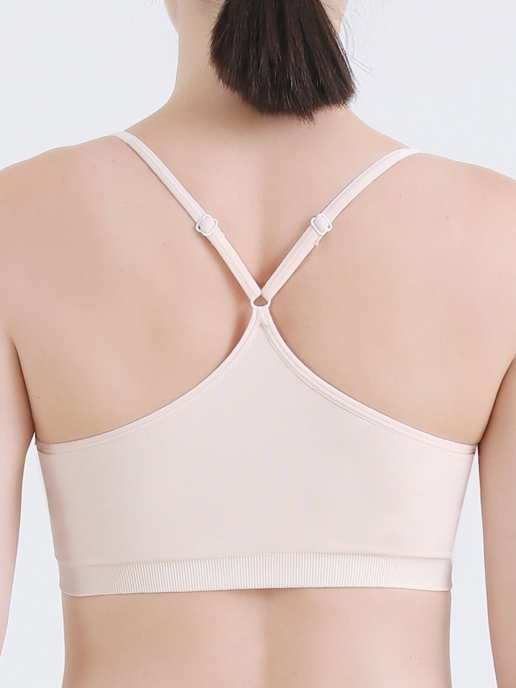 Sports Bra Solid Cross Back Yoga Fitness Workout Top