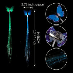 2pcs LED Fairy Hair Extension Clips for Women Girls Party Favors Wig