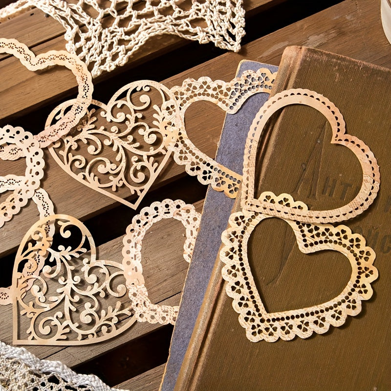 10pcs Lace Border Landscaping Paper for Journal DIY Decorating