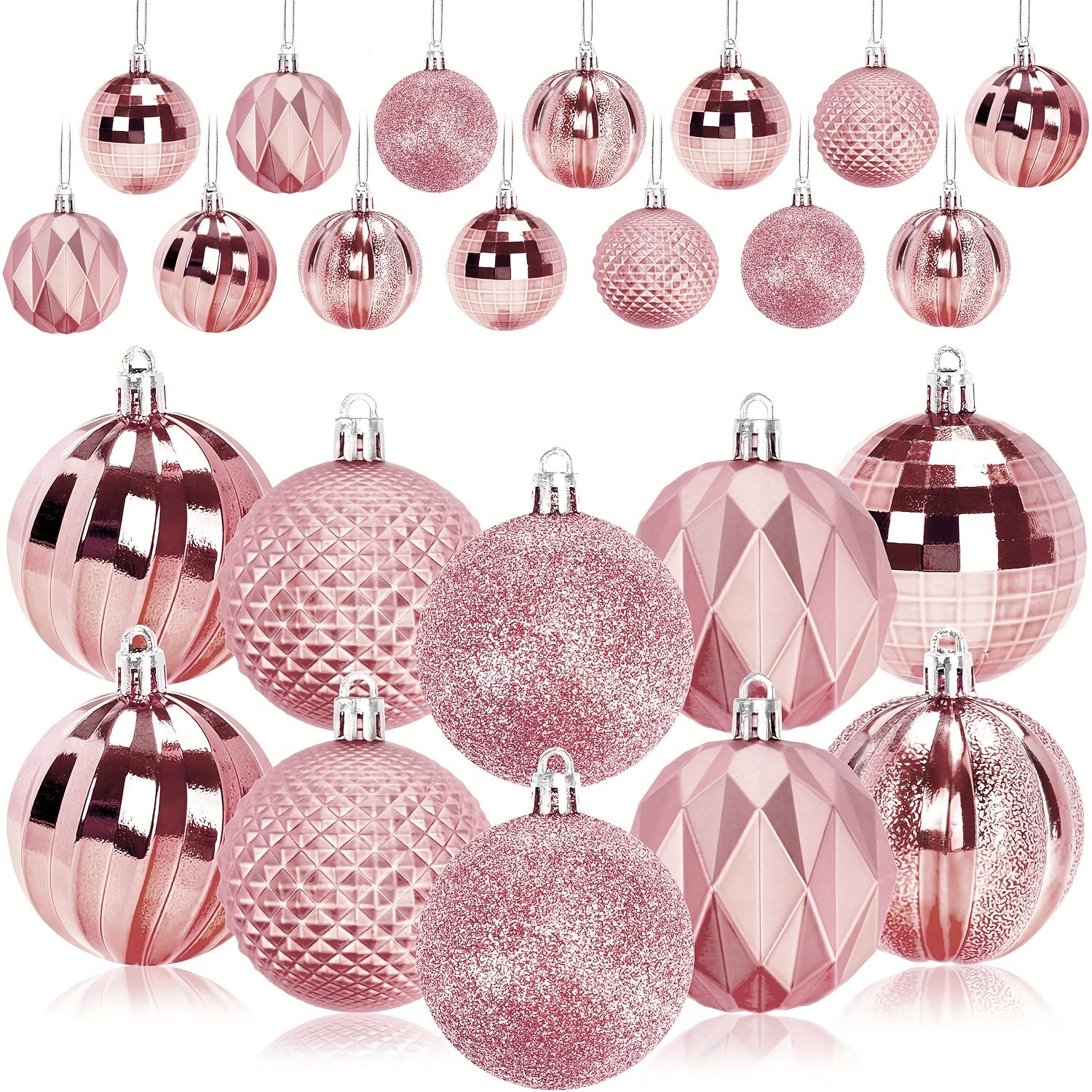 12pcs Large Christmas Balls Shatterproof Ornaments Xmas Tree Decorations