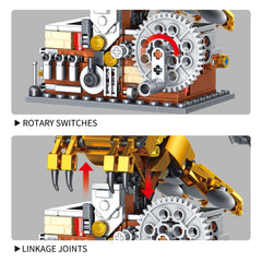 TYCOLE Mechanical Owl Building Block Set - Steampunk Style Model