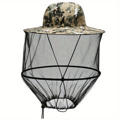 Outdoor Portable Sun Shading Fishing Hat - Mosquito Protection