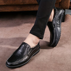Men's Comfy Slip-On Loafers Non-Slip Casual Shoes