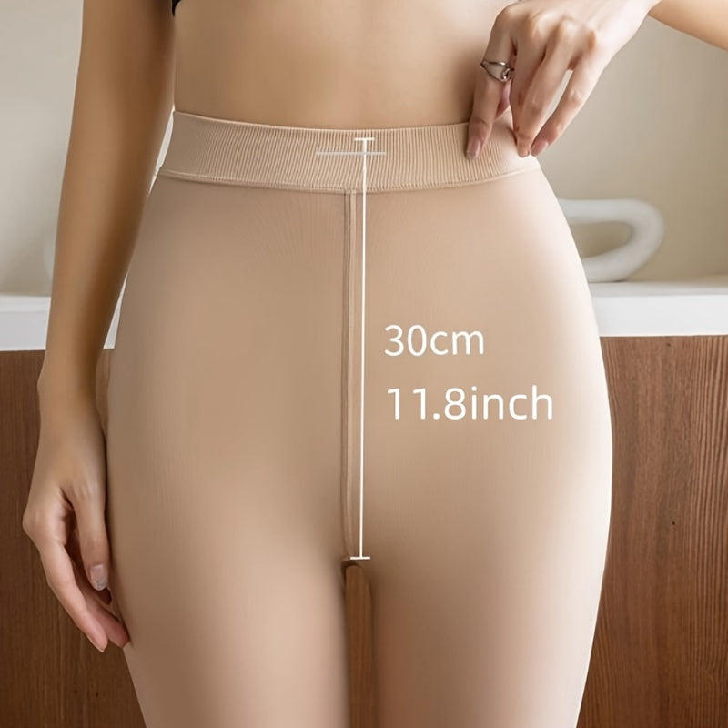 6 Pack High Waist Thermal Elastic Leggings Women's Stockings