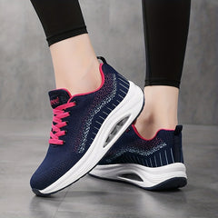 Women's Air Cushioned Running Shoes Mesh Breathable Outdoor Sports Shoes