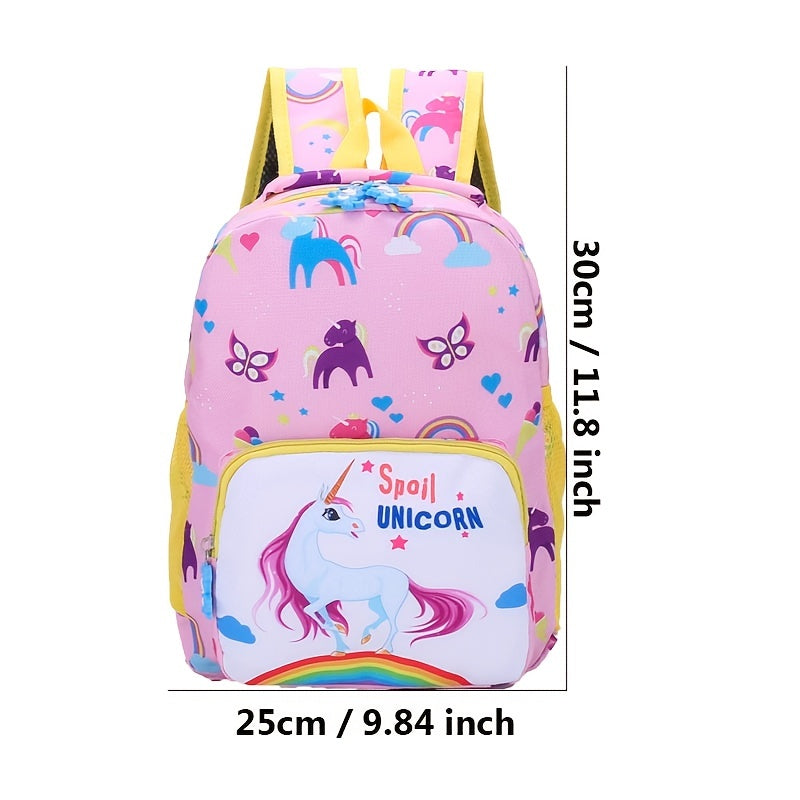 Cartoon Unicorn Baby Backpack for Kindergarten School