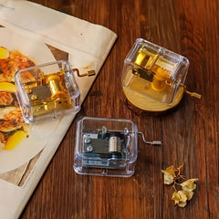 Hand-cranked Acrylic Music Box DIY Ornaments