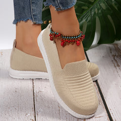 Women's Mesh Slip-on Walking Shoes Breathable Flats