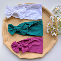 Nylon Soft Elastic Bow Headband for Baby