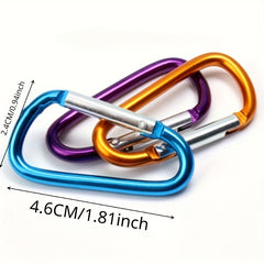 8 Pack Heavy Duty Carabiners Keychains Keyrings for Camping Hiking Travel