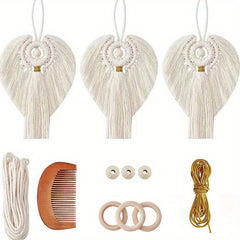 DIY Macrame Angel Kit Set - Wall Hanging Decor - Gift For Mom Girls