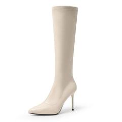 Knee High Stiletto High Heel Booties Women's Shoes