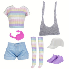 7pcs Sports Doll Clothes Set for Girls (6 Colors)