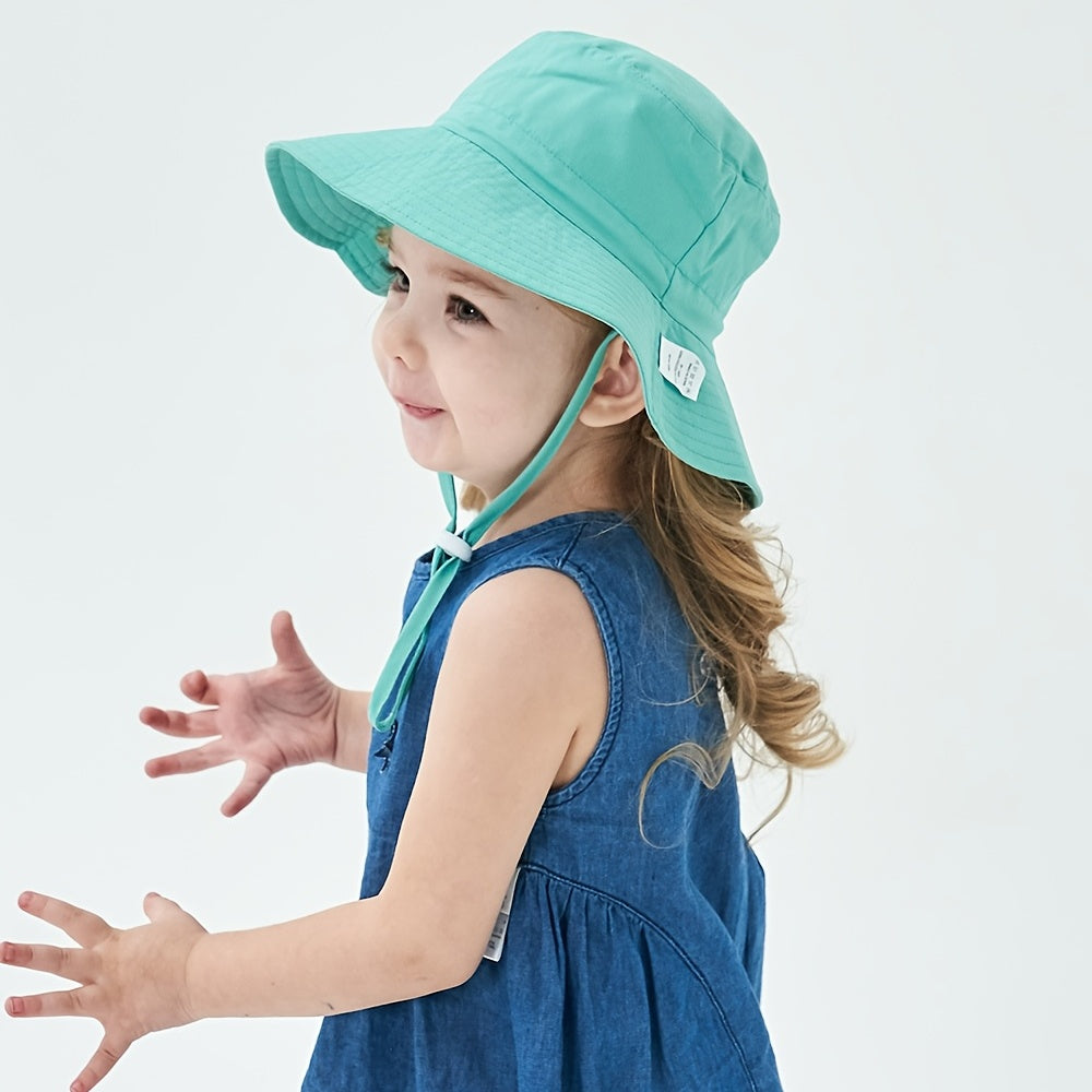 Kids Bucket Hat Adjustable Wide Brim Sun Hat for Boys and Girls
