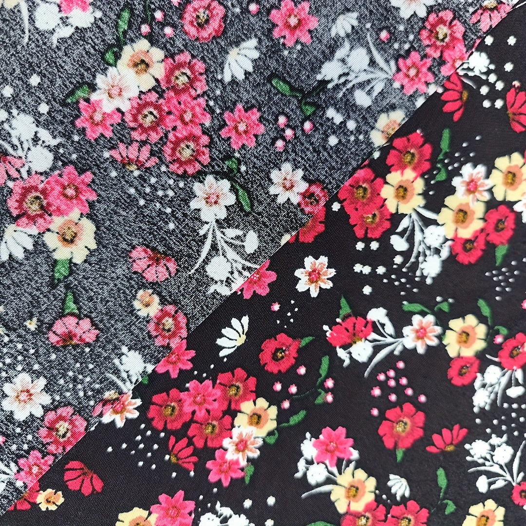 1yd Faux Cotton Fabric DIY Cloth Pants Dress Quilt Covering