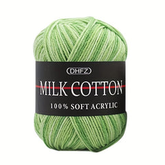 3 Strands Milk Cotton Wool Thread Dye Colored Jacquard Thick