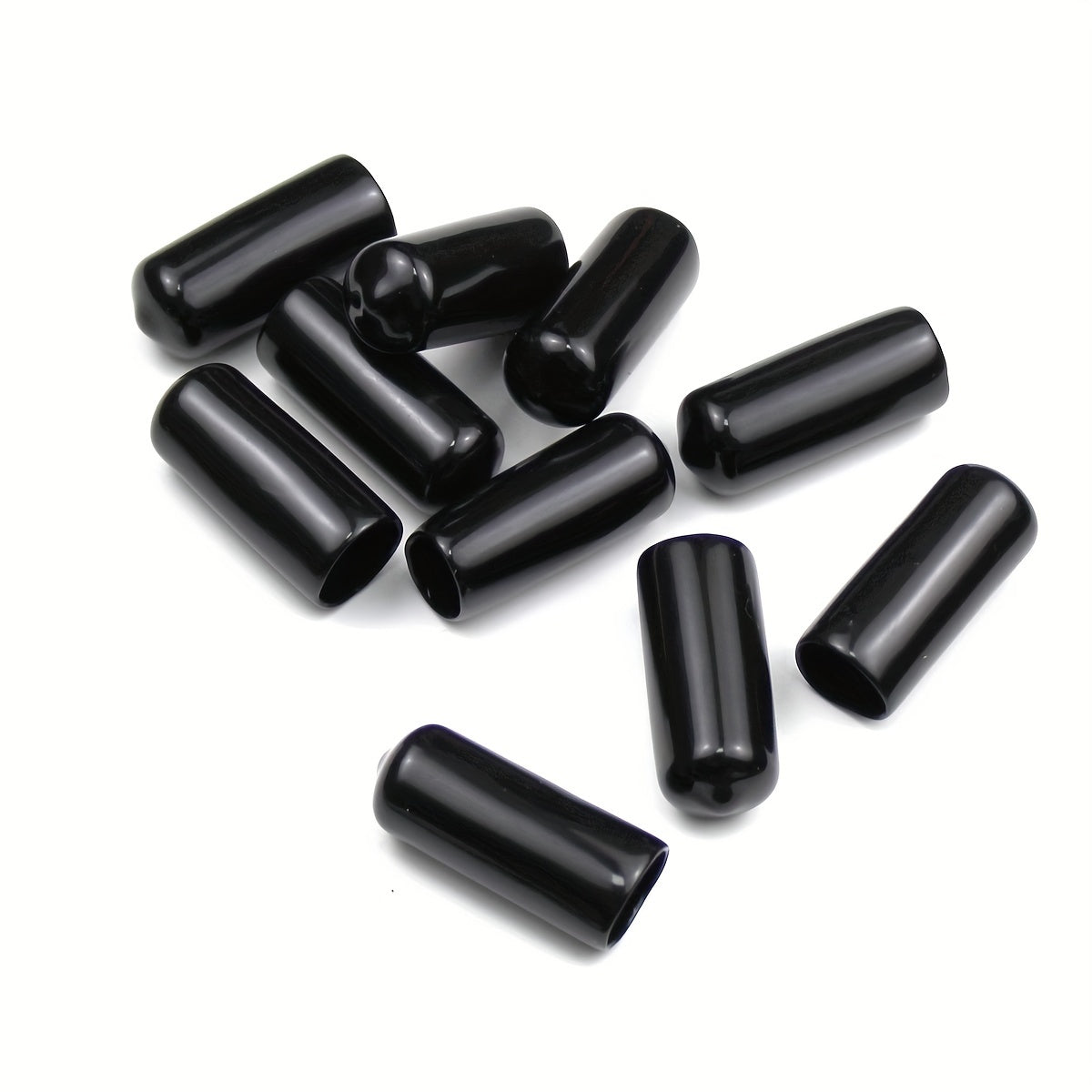 10pcs Billiard Cue Tip Cap Rubber Pool Tip Cover