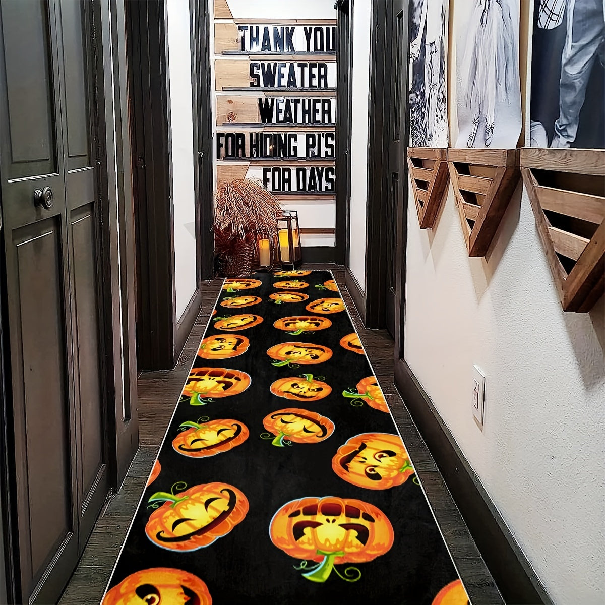 2'X10' Pumpkin Runner Rug Extra Long Laundry Room Oriental Hallway Runner